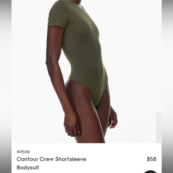 Contour short sleeve bodysuit in sold out red colorway - Picture 2 of 5